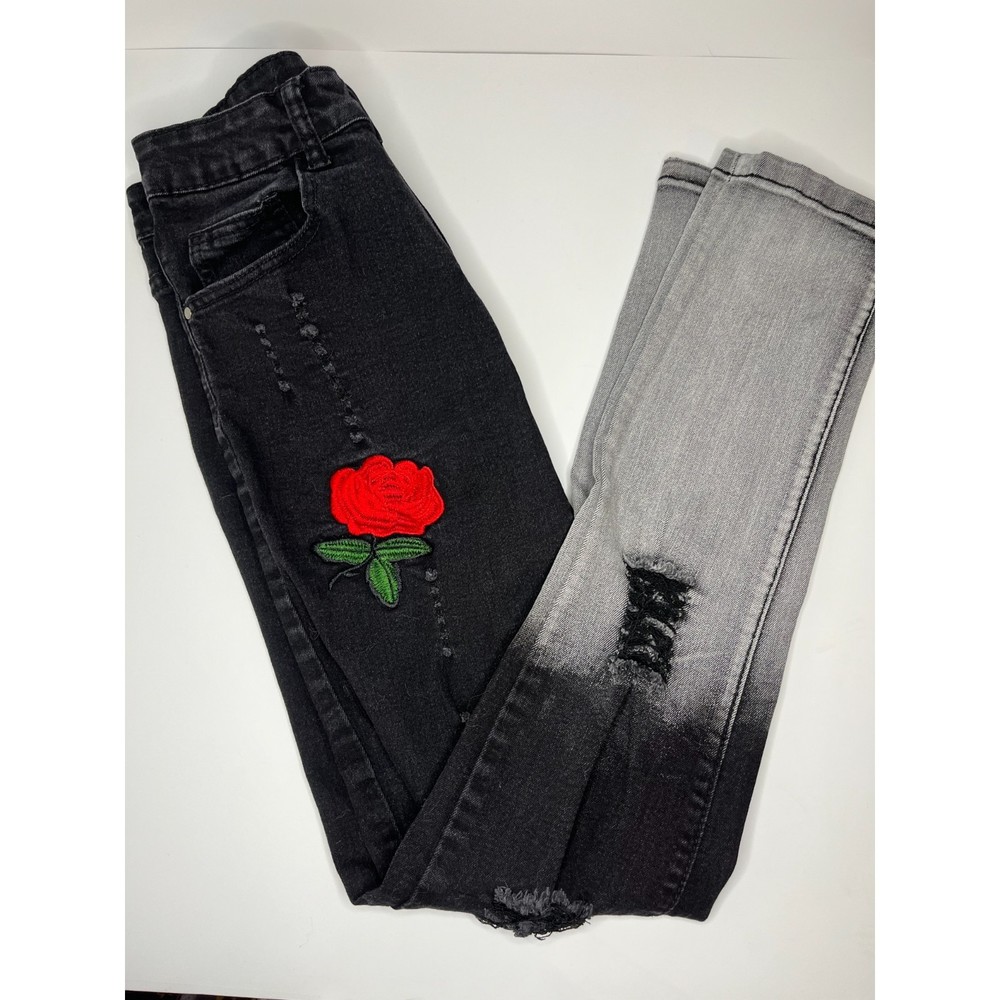 Casual Black/White Jeans